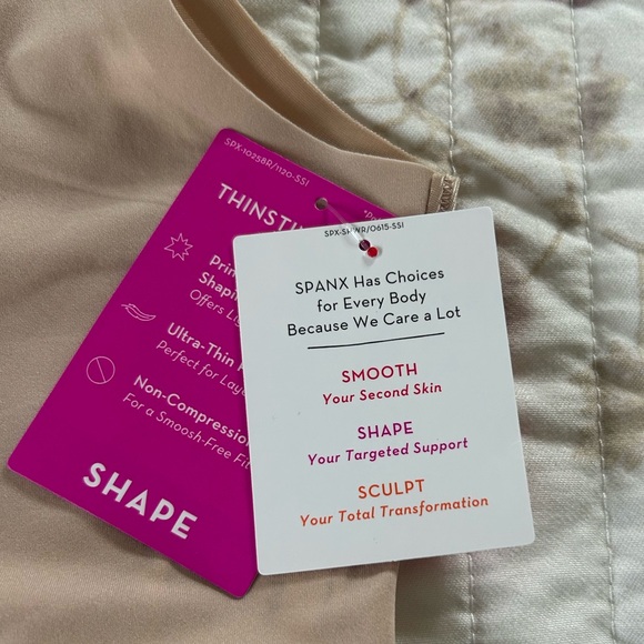 Spanx NWT Seamless Tan Shapewear Tank Top - Picture 4 of 8